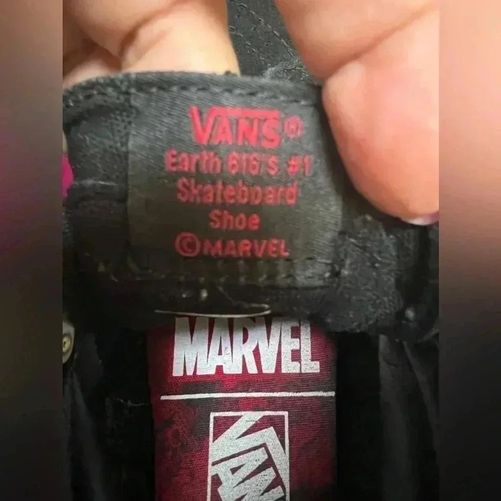 Vans Marvel Black Panther skateboard shoes high top Black Women's 6.5 Men’s‎ 5